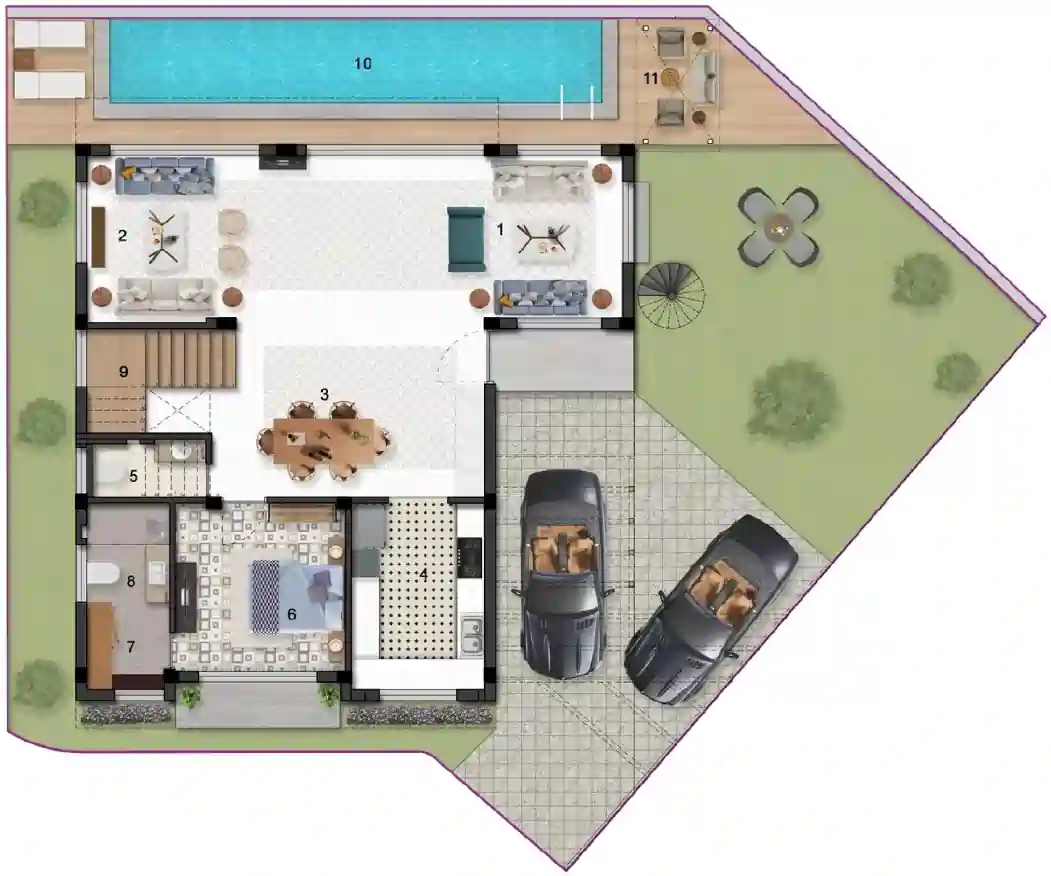 Binghatti Skyrise ground floor plan