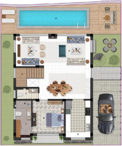 Binghatti Skyrise ground floor plan