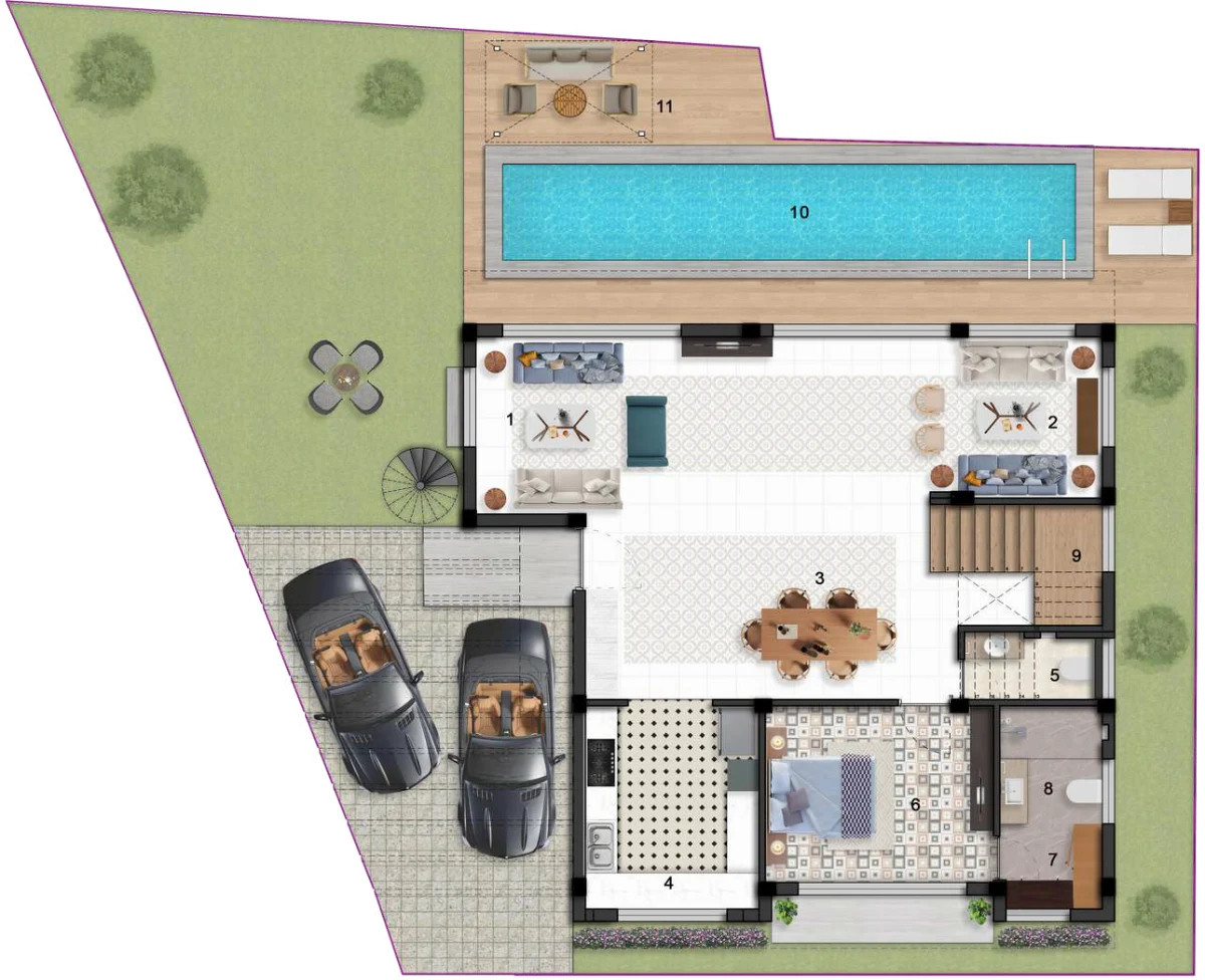 Emaar Selvara ground floor plan